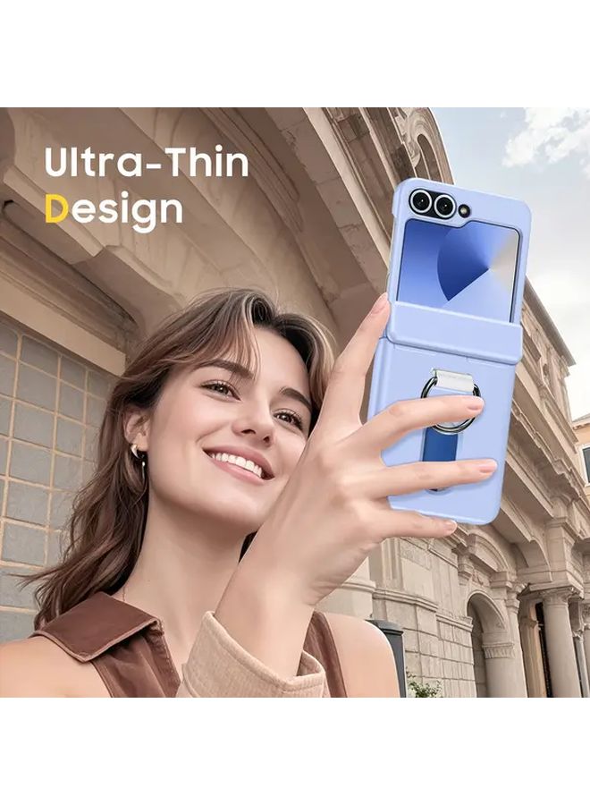 Samsung Galaxy Z Flip 7 smart ring wallet case with card holder, featuring a sleek design and built-in ring for enhanced grip.