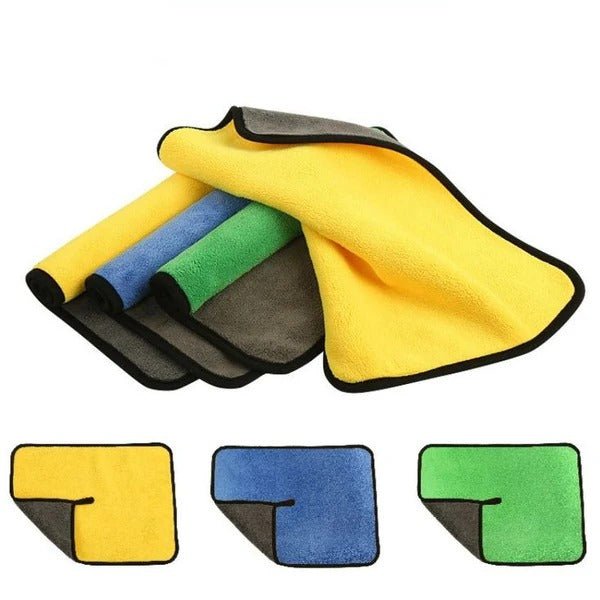 Pack of two double-sided microfiber cloths from My Store 5, showing soft, durable fabric ideal for cleaning and dusting.