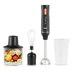 My Store 5 RAF 4-in-1 1200W hand blender set with attachments for blending, chopping, whisking, and ice crushing