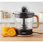 Sanford adjustable pulp citrus juicer by My Store 5 with anti-slip base and dust cover for fresh juice extraction in home kitchens.