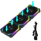 My Store 5 JUMPEAK CS120 ARGB cooling fan set with 360mm and 240mm RGB fans for PC case water cooling and gaming PC cooling.