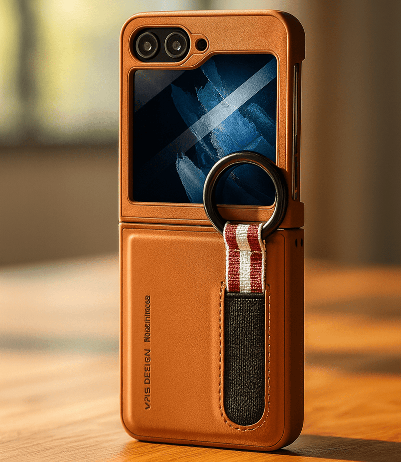 Smart Ring Wallet Case for Samsung Flip 6, protective phone case with ring holder and wallet features from My Store 5.