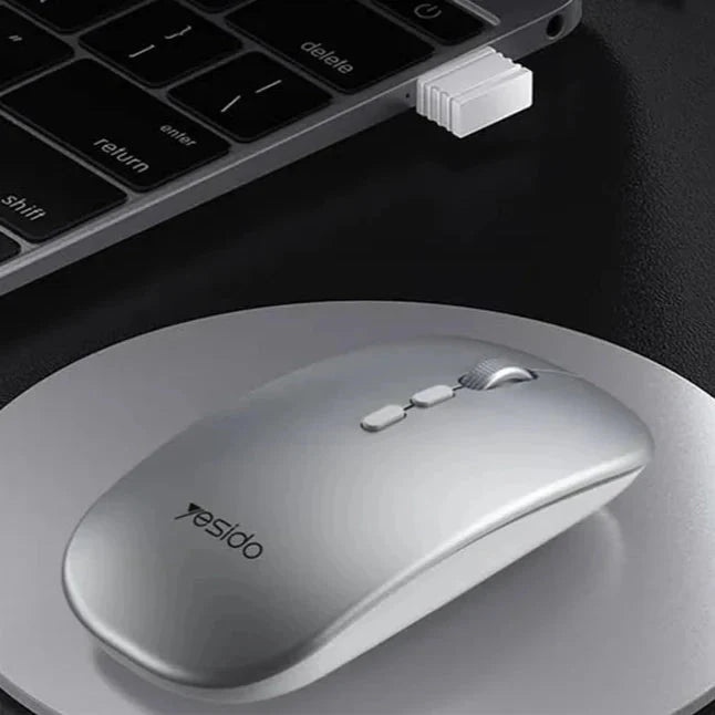 Wireless mouse with photoelectric sensor from My Store 5, featuring ergonomic design and smooth tracking for computers.