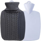 My Store 5 knitted cover hot water bag with cozy knitted fabric and handle for easy filling and use.