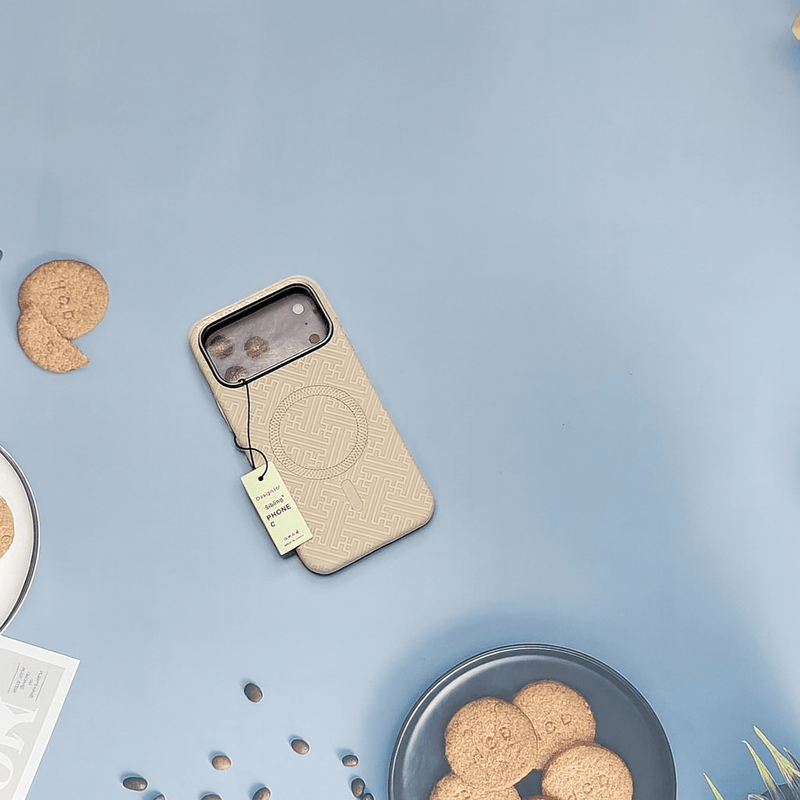 Luxury patterned MagSafe case for iPhone 17 Pro by My Store 5, featuring elegant design and secure magnetic attachment.