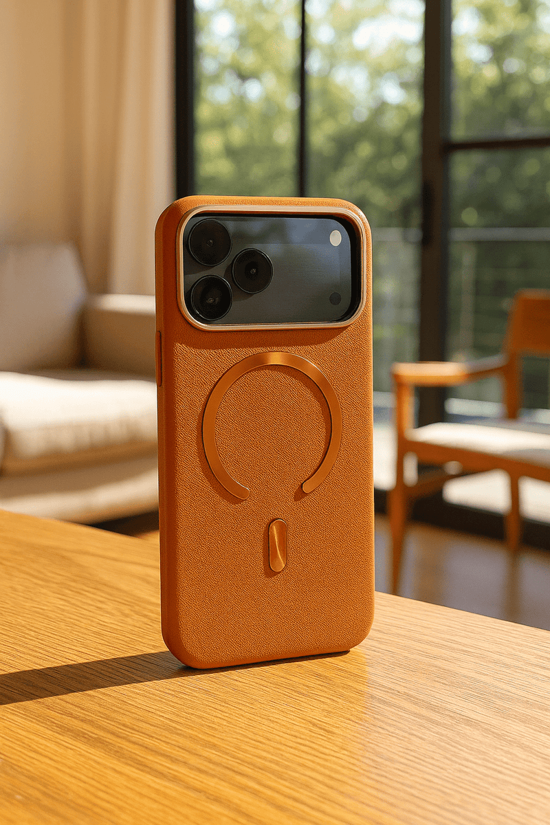 My Store 5 MagSafe-compatible shockproof textured iPhone case for iPhone 13 to 17 Pro Max, with durable design and secure fit.