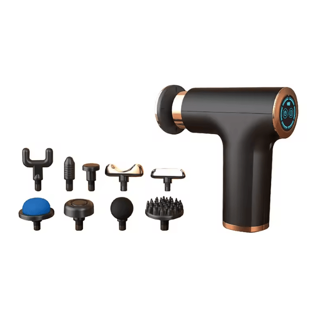 BUY EMIR Muscle Massage Gun FH-820 with 4 interchangeable massage heads for deep tissue massage, muscle recovery, and pain relief.